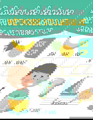 Cahier de lecture - Méthode Syllabique - Grande Section et CP: Apprendre à lire avec des jeux et exercices simples et ludiques pour enfant en Maternelle GS et CP - Alphabet à découper