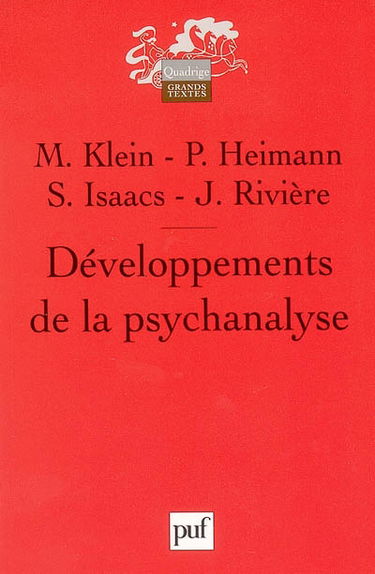 Développements de la psychanalyse