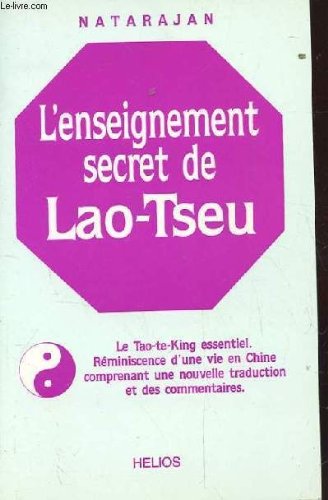 L'enseignement secret de Lao Tseu