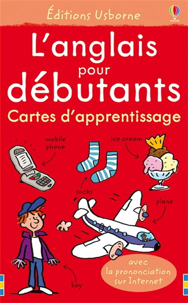 Couverture de L'anglais pour débutants : cartes d'apprentissage