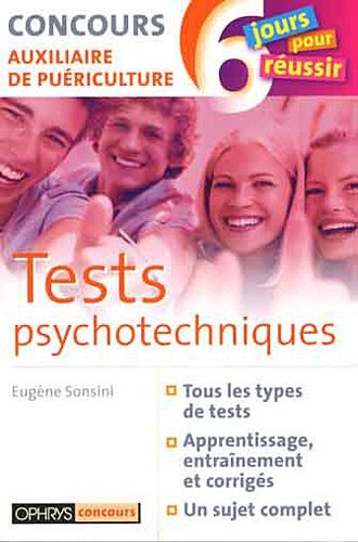 Tests psychotechniques : concours auxiliaire de puériculture