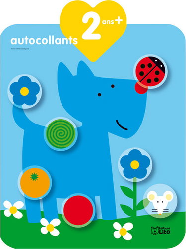 Couverture de Les autocollants qui font grandir : le chien par Marie-Hélène Grégoire