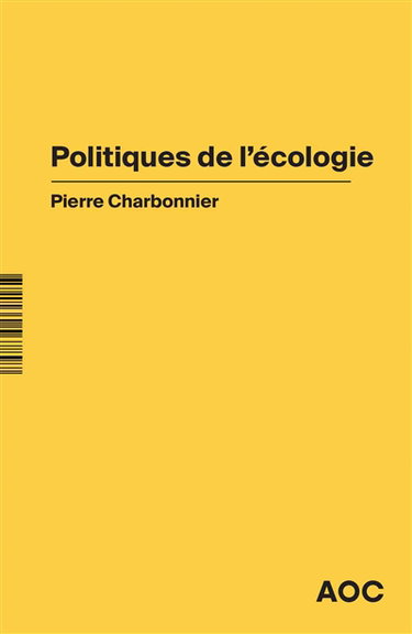 Couverture de Politiques de l’écologie