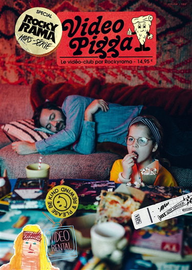 Couverture de Rockyrama, hors série, n° 7. Video pizza : le vidéo club par Rockyrama