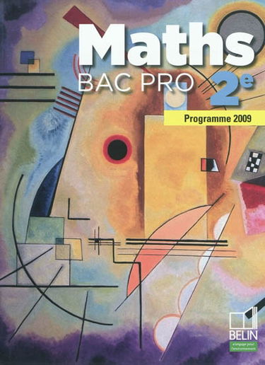 Maths 2e bac pro : programme 2009