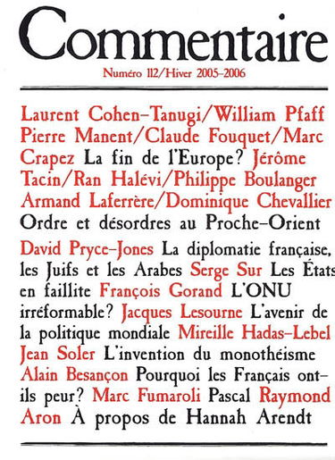 Commentaire, n° 112