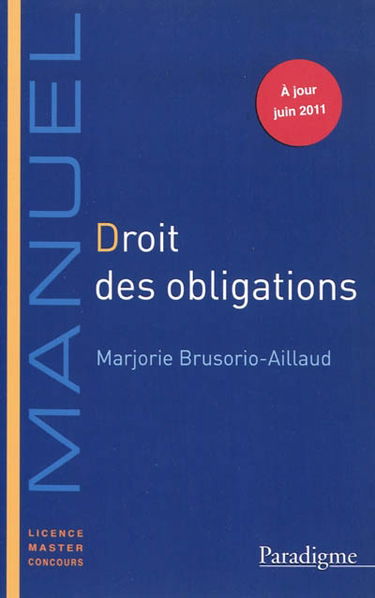 Droit des obligations