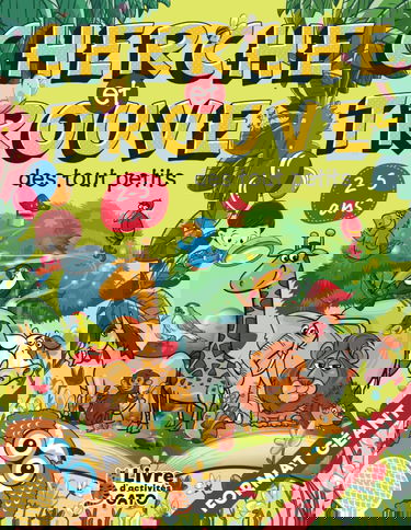 Cherche et Trouve des tout petits géant 2-5 ans: Livre d'activité maternelle moyenne section petite section et grande section pour enfants de 2 ans 3 ... 2 ans. Cherche et Trouve animaux Grand format