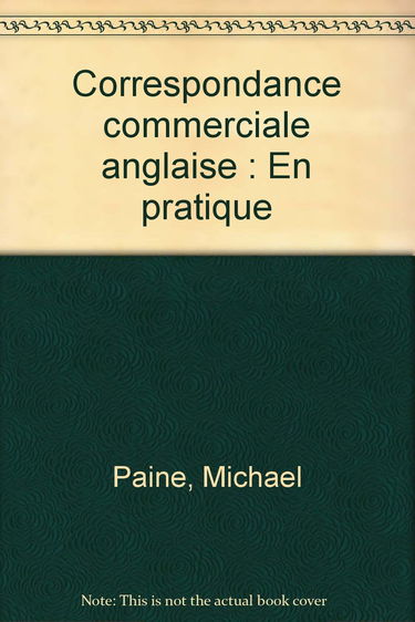 Correspondance commerciale anglaise