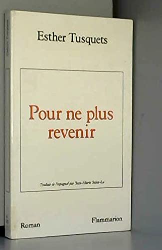 Pour ne plus revenir