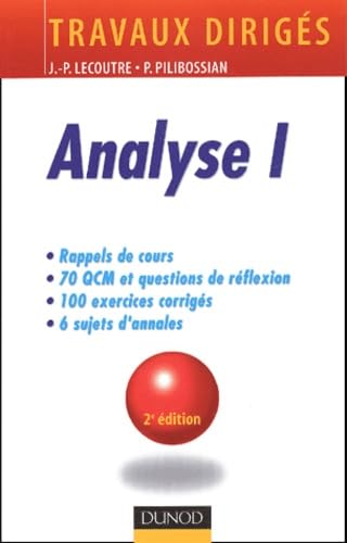 Analyse I : Travaux dirigés