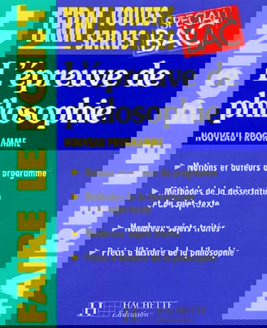 L'Epreuve De Philosophie Terminales Toutes Series