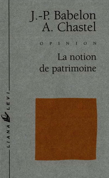 La notion de patrimoine
