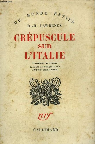 Couverture de Crepuscule sur l'italie. ( twilight in italy ).
