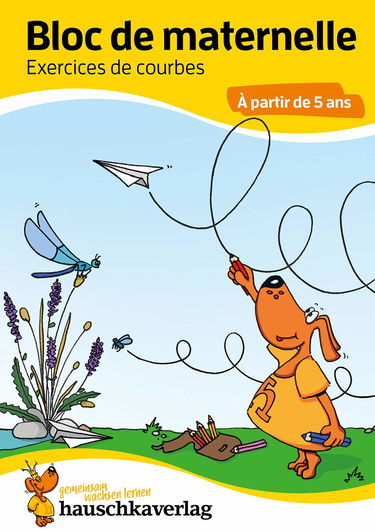 Bloc d'activités préscolaires à partir de 5 ans pour garçons et filles, livre garcon 4 ans - J'apprends à tracer formes boucles courbes lignes, livre ... devinettes coloré - L'apprentissage ludique