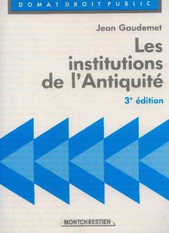 Institutions de l'antiquite
