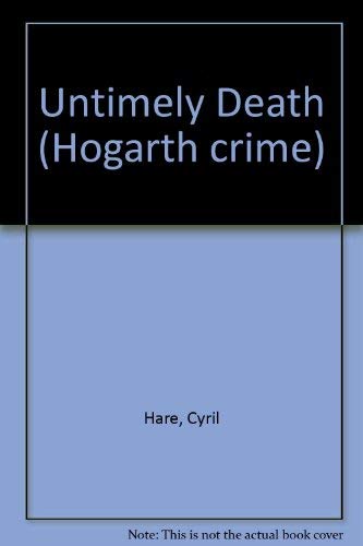 Couverture de Untimely Death