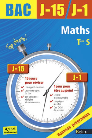Maths terminale S : nouveau programme