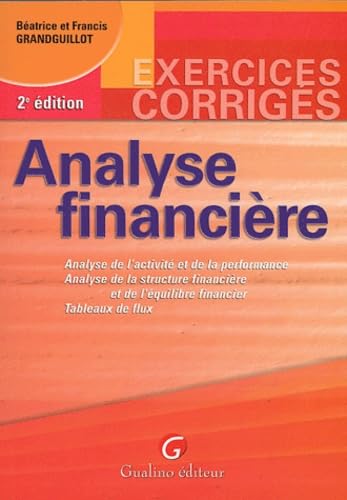 Analyse financière: Exercices corrigés