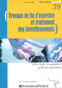 Travaux de fin d'exercice et traitement des investissements, BTS 1re année Comptabilité et gestion des organisations