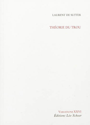 Théorie du trou : cinq méditations métaphysiques sur Une sale histoire de Jean Eustache