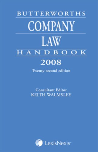 Couverture de Butterworths Company Law Handbook