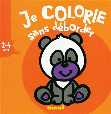 Je colorie sans déborder, 2-4 ans : bébé panda