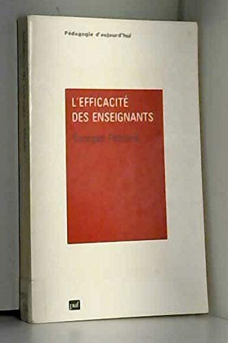 L'efficacité des enseignants : sociologie de la relation pédagogique