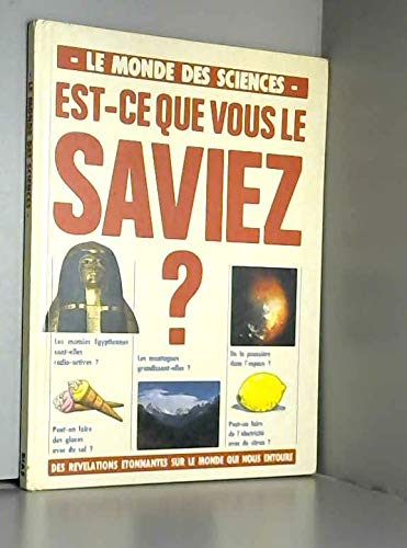 Monde des sciences (le)