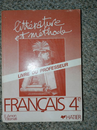 Littératures et mehode 4e maitre 052397