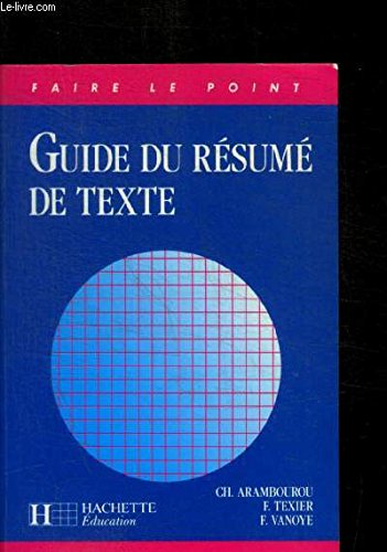 Guide du résume de texte