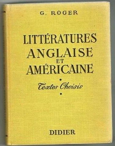 Littérature anglaise et américaine. textes choisis.