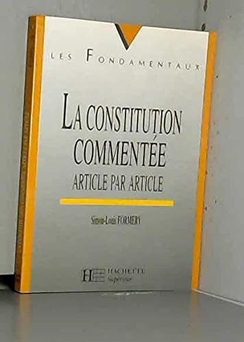 La constitution commentée: Article par article