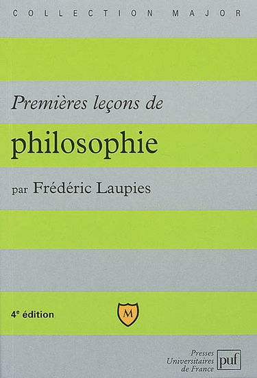 Premières leçons de philosophie
