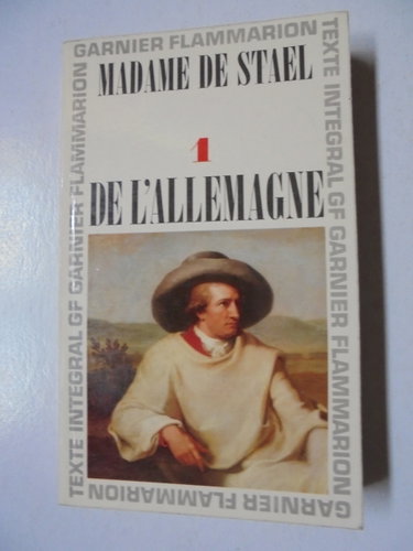 Couverture de DE L'ALLEMAGNE.TOME 1.CHRONOLOGIE ET INTRODUCTION PAR SIMONE BALAYE.