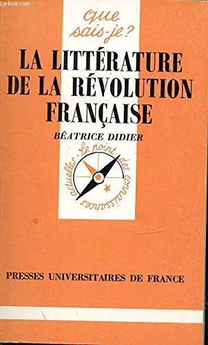Litterature Revolution Francaise