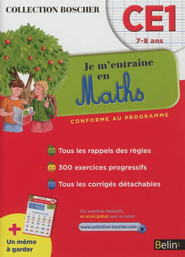 Je m'entraîne en maths : CE1, 7-8 ans