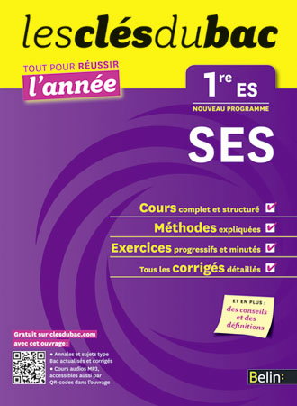 SES 1re ES : nouveau programme