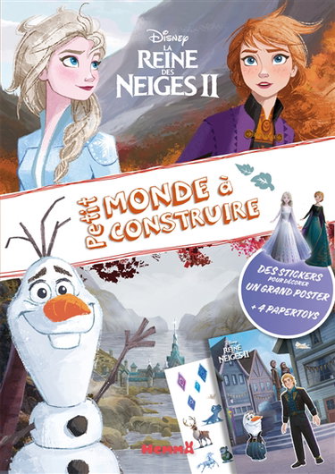 Couverture de La reine des neiges II : petit monde à construire par Walt Disney company