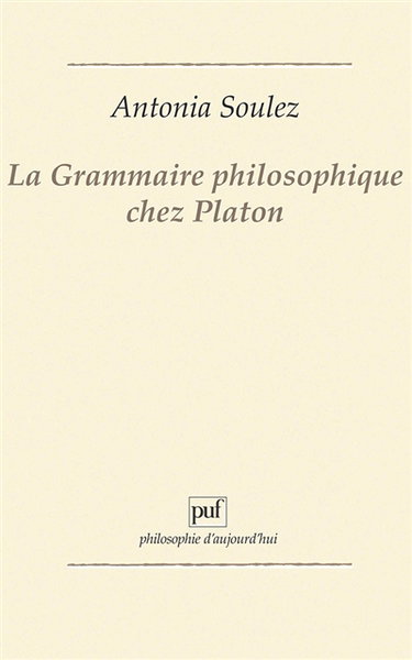 La Grammaire philosophique chez Platon