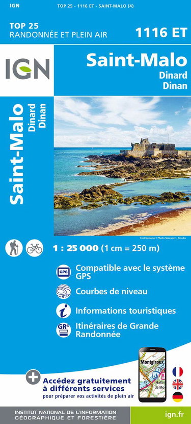 Couverture de 1116ET ST MALO - DINARD - DINAN par Collectif