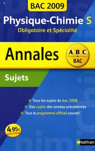 Physique chimie : sujets non corrigés, bac 2009