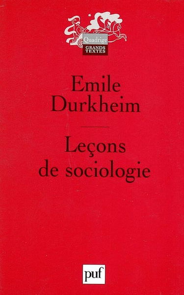 Leçons de sociologie