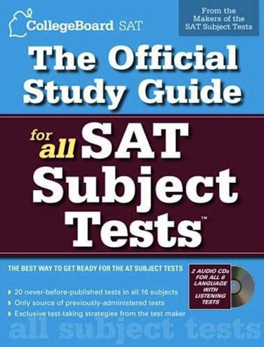 Couverture de The Official Study Guide for All Sat Subject Tests