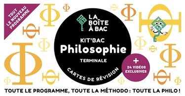 Couverture de Kit'bac philosophie terminale : cartes de révision : tout le nouveau programme