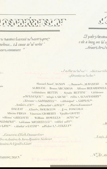 Conférence, n° 41