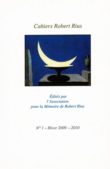 Cahiers Robert Rius, n° 1