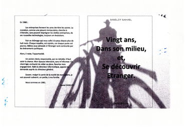 Vingt ans, Dans son milieu, et, Se découvrir Etranger.