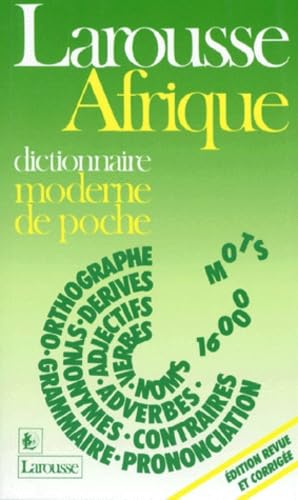 Dictionnaire moderne de poche : 16000 mots français usuels en Afrique