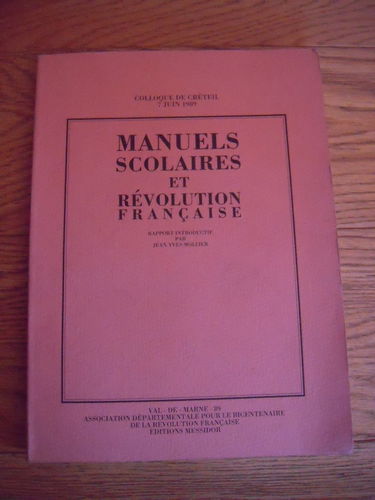 Manuels scolaires et Révolution française